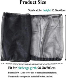 ASOCEA Vogelkäfig Netz Abdeckung Nylon Verstellbarer Schutz