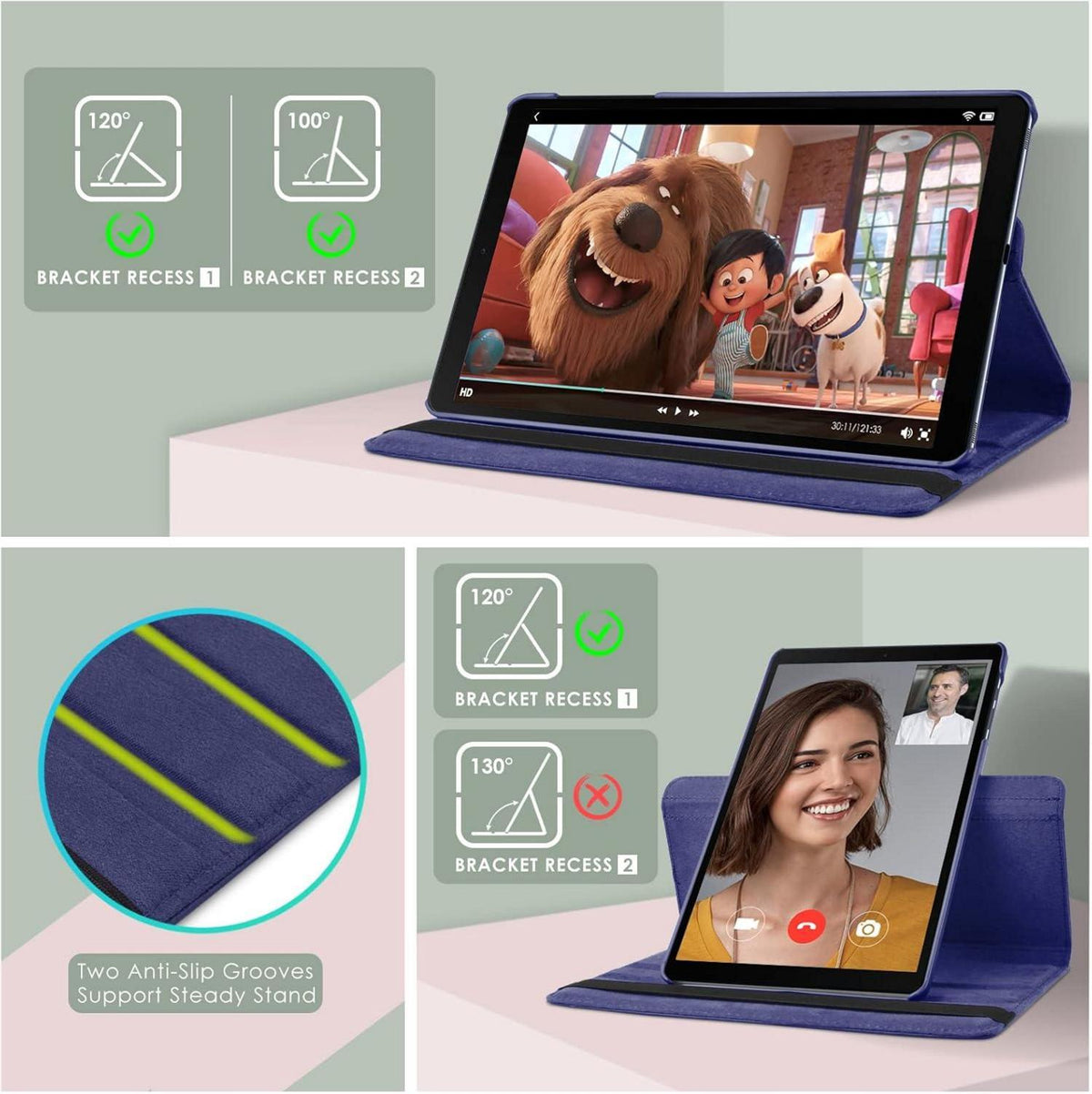 Schutzhülle Samsung Galaxy Tab A 10.1 2019 Ultra Dünn Smart Cover