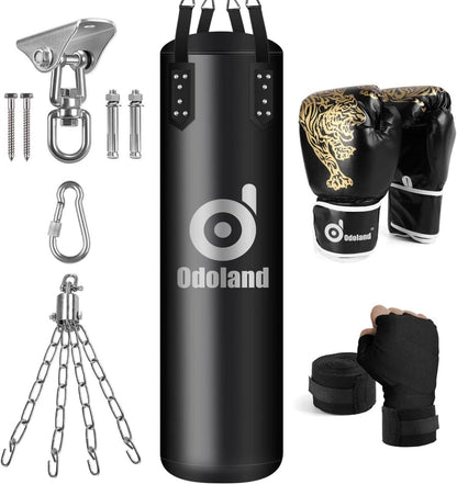Boxsack Set 6 IN 1 Boxhandschuhen 4FT für Erwachsene MMA Training