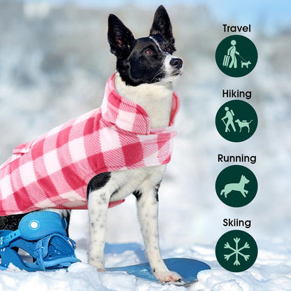 Hunde Wintermantel Kleine Wasserdicht Warm Outdoor Geschirr Loch S