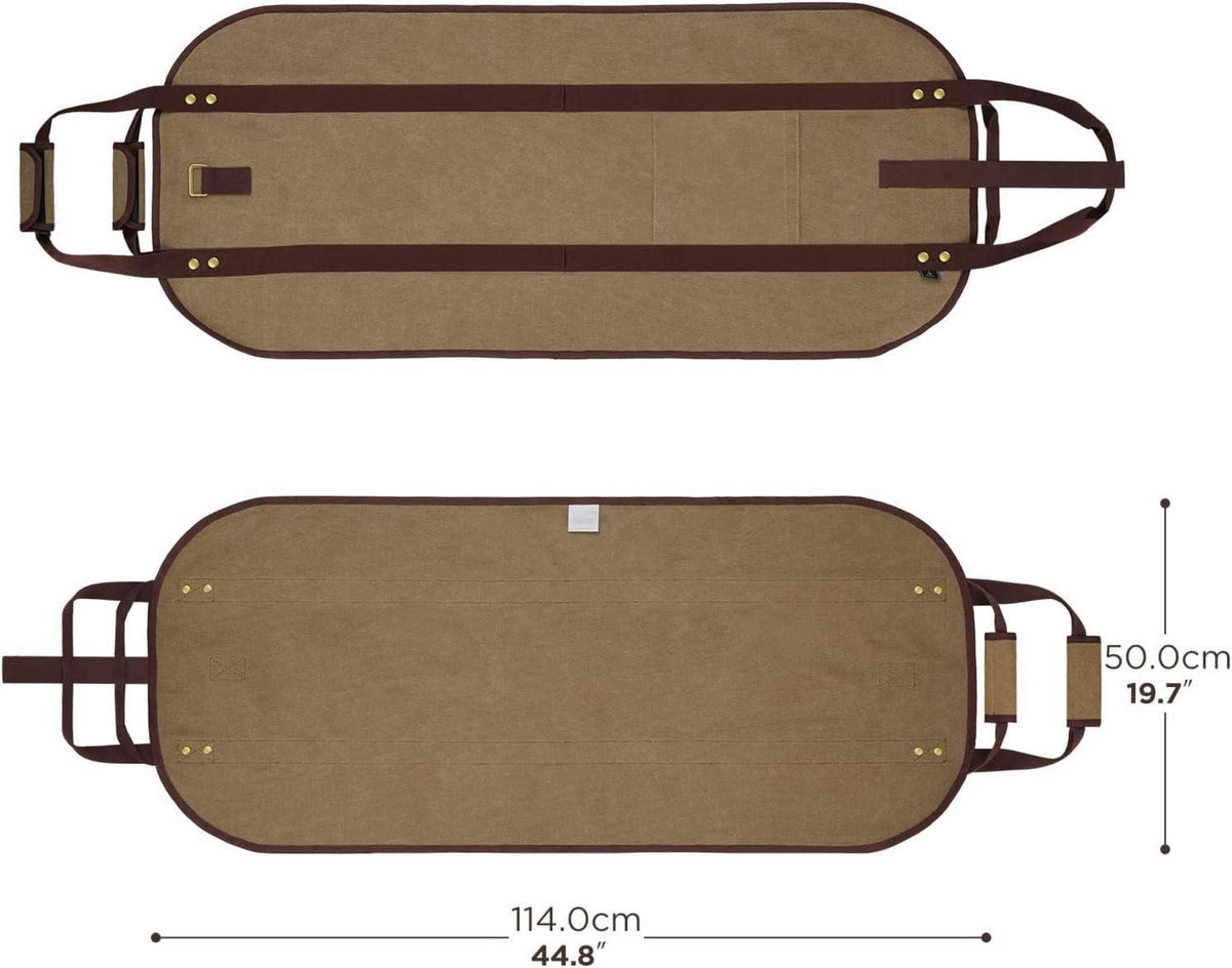 Kaminholztasche Kaminholzträger Holzkorb Segeltuch Groß Langlebig