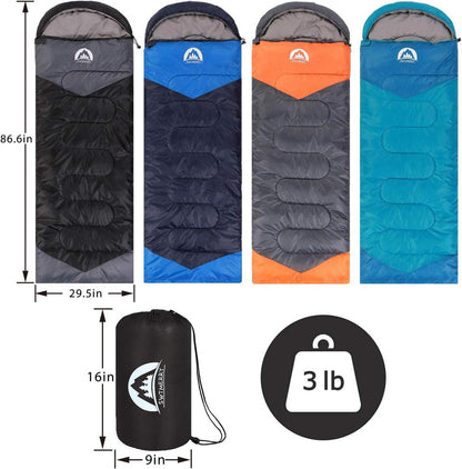 Schlafsack für 3-4 Jahreszeiten Sommer Frühling Herbst