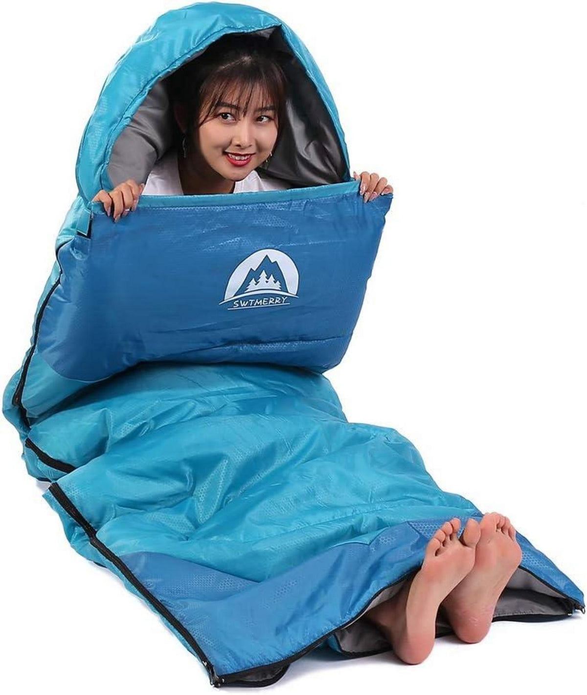 Schlafsack für 3-4 Jahreszeiten warmes und kühles Wetter Wandern