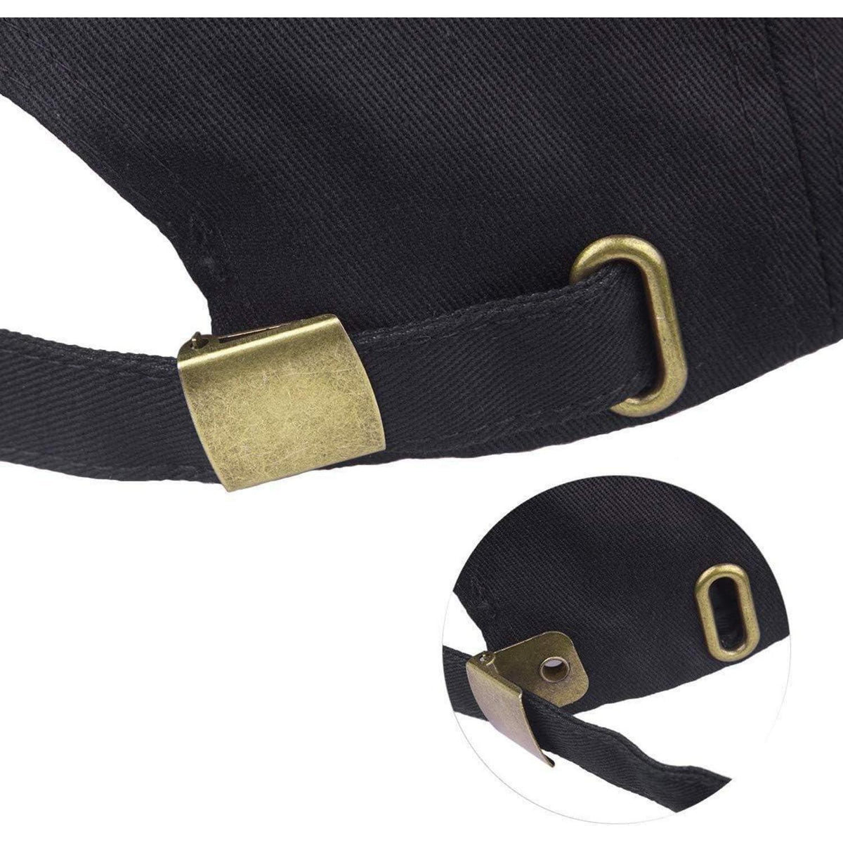 Baumwoll Baseball Cap – Verstellbare Kappe Schwarz