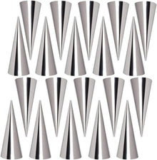 FantasyDay Schillerlocken Cannoli Backform Set Edelstahl Horn Spirale