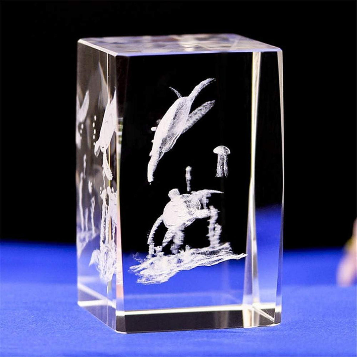 Kristall Schildkrötenfigur 3D Laser Gravur - Deko & Geschenk