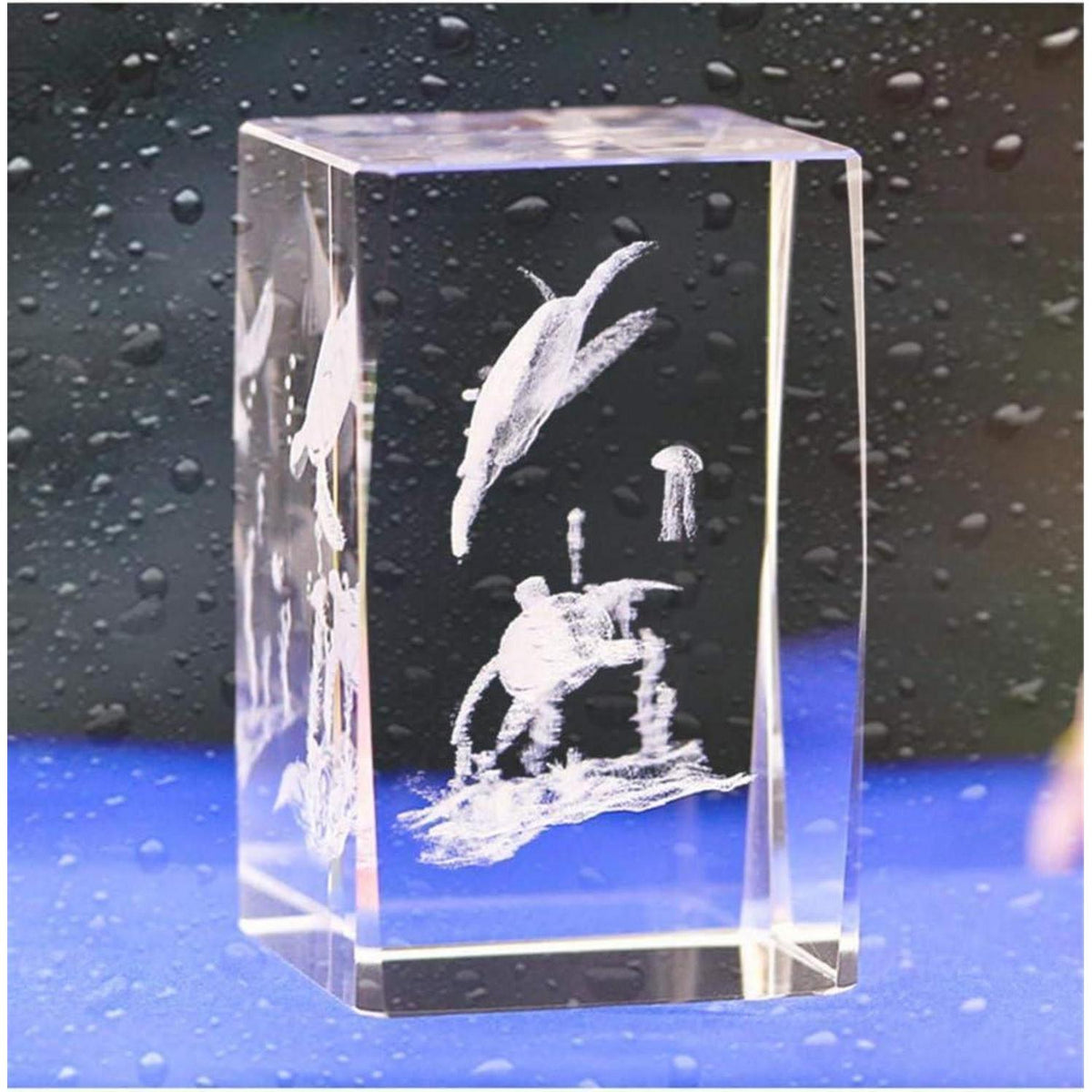 Kristall Schildkrötenfigur 3D Laser Gravur - Deko & Geschenk