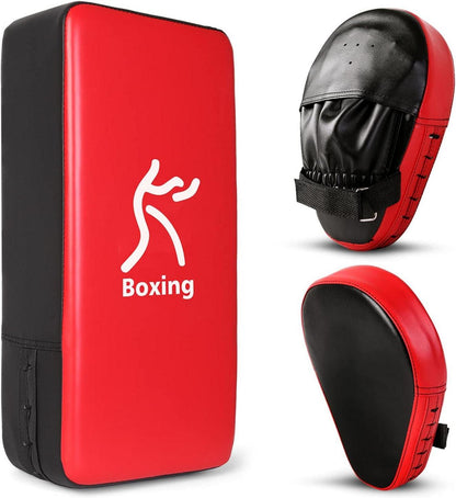 Boxtraining Pratzen Set 2in1 PU Pratzen Schlagpolster Kickboxen