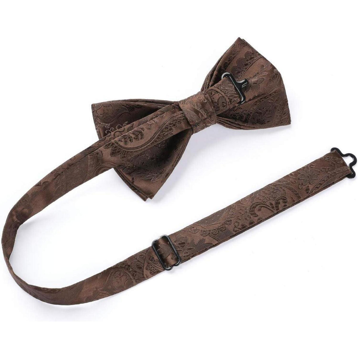 Herren Fliege mit Einstecktuch Set Braun