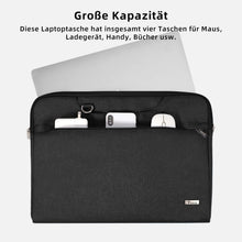 Voova Laptoptasche 15-16 Zoll Notebook Schwarz Leichte