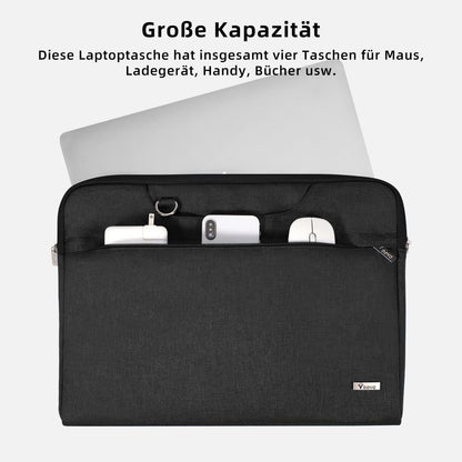 Voova Laptoptasche 15-16 Zoll Notebook Schwarz Leichte