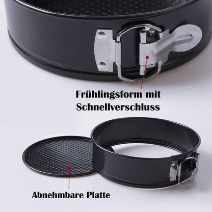 Antihaftbeschichtete Kuchenformen Set 3 Stück Rund@Springform Cake
