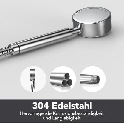 Hochdruck Duschkopf Edelstahl Handbrause Wassersparend Einfache