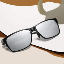 Polarisierte Herren Sonnenbrille Rechteckig Kohlefaser UV400