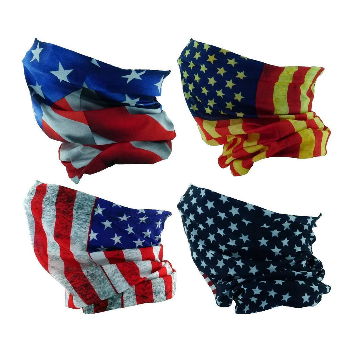 Multifunktionstuch mit US-Flagge, atmungsaktiv und dehnbar