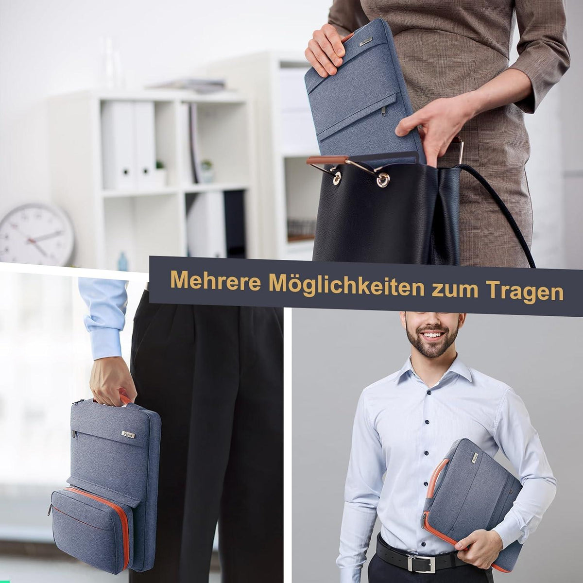 Voova Laptoptasche 15 15.6 16 Zoll Laptophülle MacBook Hülle