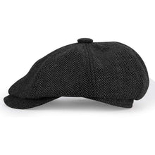 Schiebermütze Herren Sommer 1930s Tweed Hut Kaffee Farben