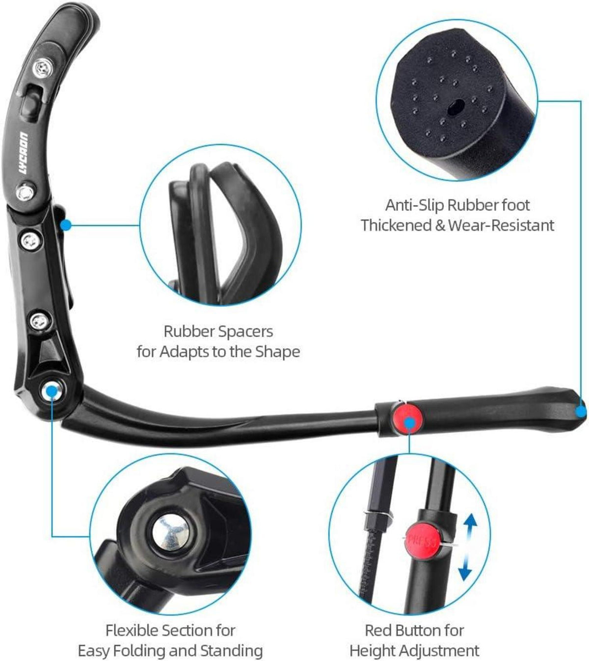 Fahrradständer Aluminiumlegierung höhenverstellbar