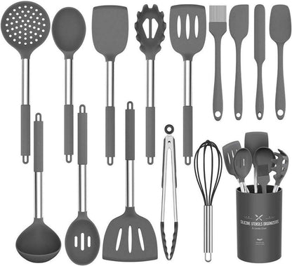 Küchenutensilien-Set 15-teilig Silikon hitzebeständig