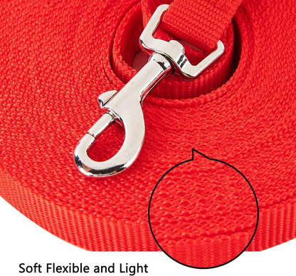 Happy Hachi Schleppleine Hund Nylon Hundeleine 3m Rot