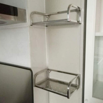 Edelstahl Badregal 2 Stück 20cm Wandmontage