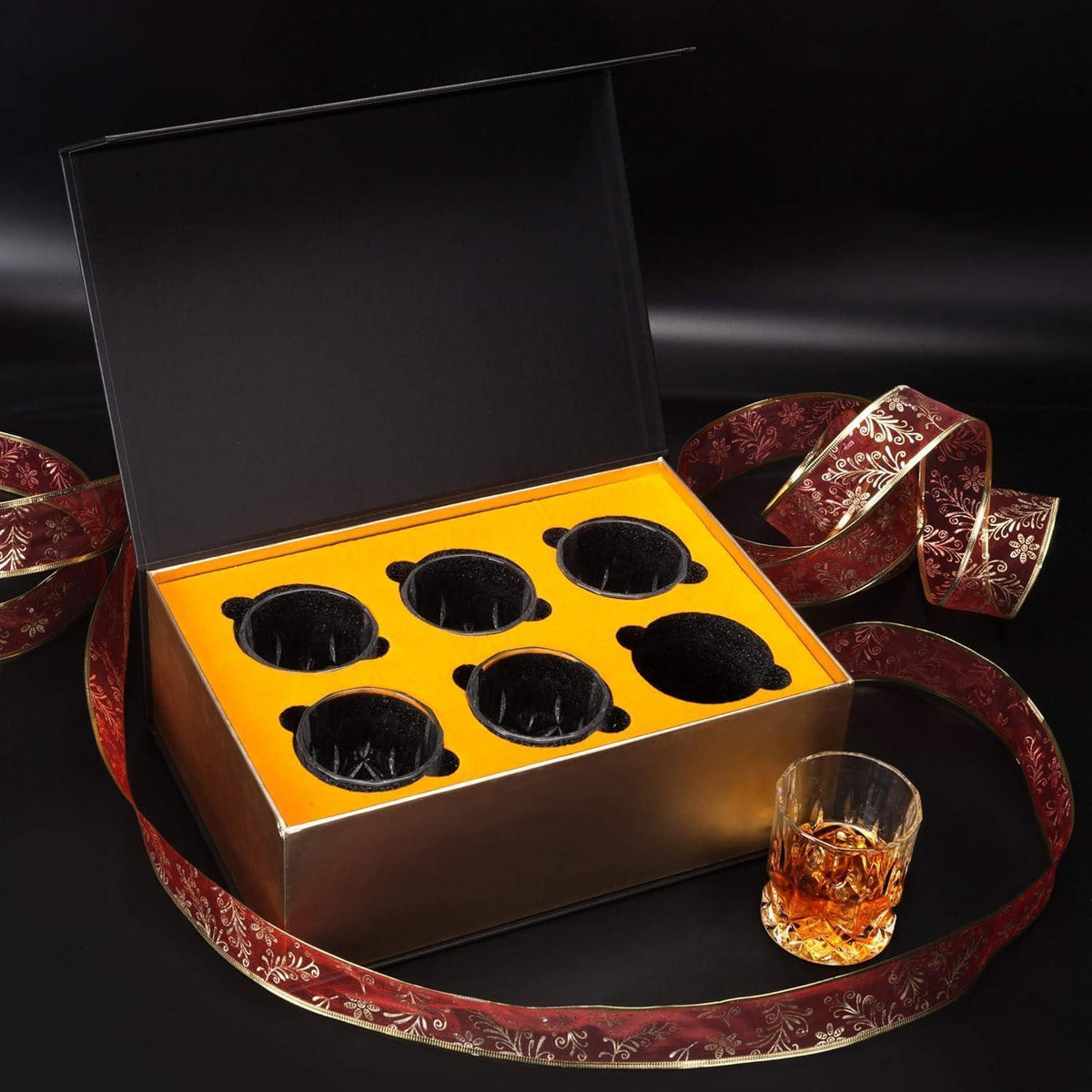 Whiskygläser Kristall 6er Set 300ml Bleifrei Luxus Geschenk