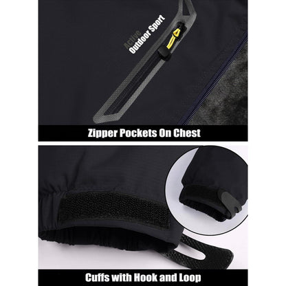 Herren Winterjacke Warm Gefüttert Wasserdicht Skijacke XXL