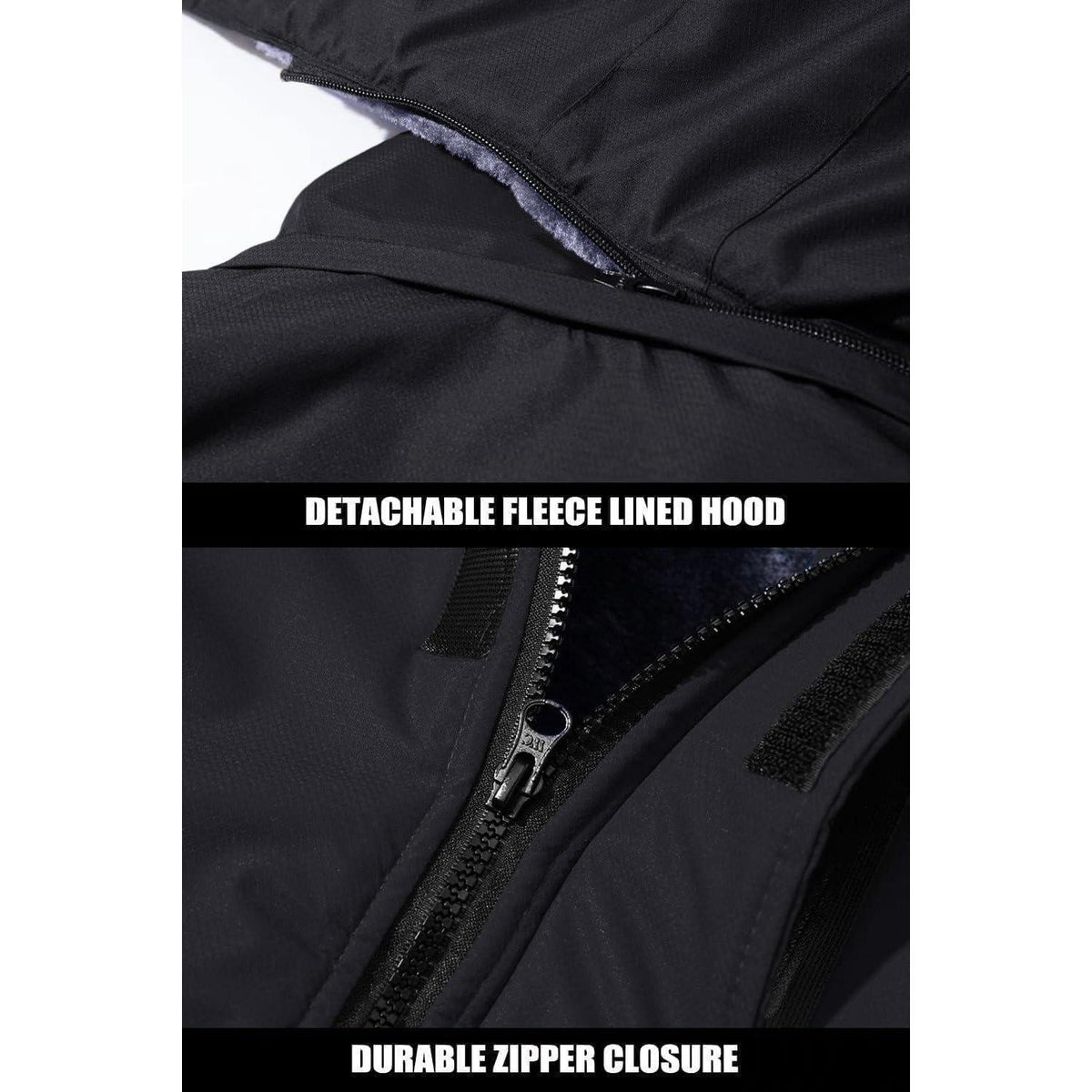 Herren Winterjacke Warm Gefüttert Wasserdicht Skijacke XXL