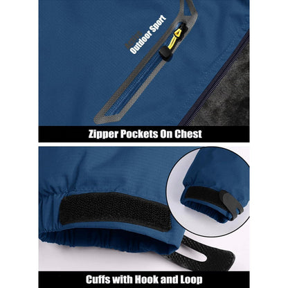 Winterjacke Herren Warm Gefüttert Wasserdicht Skijacke XL
