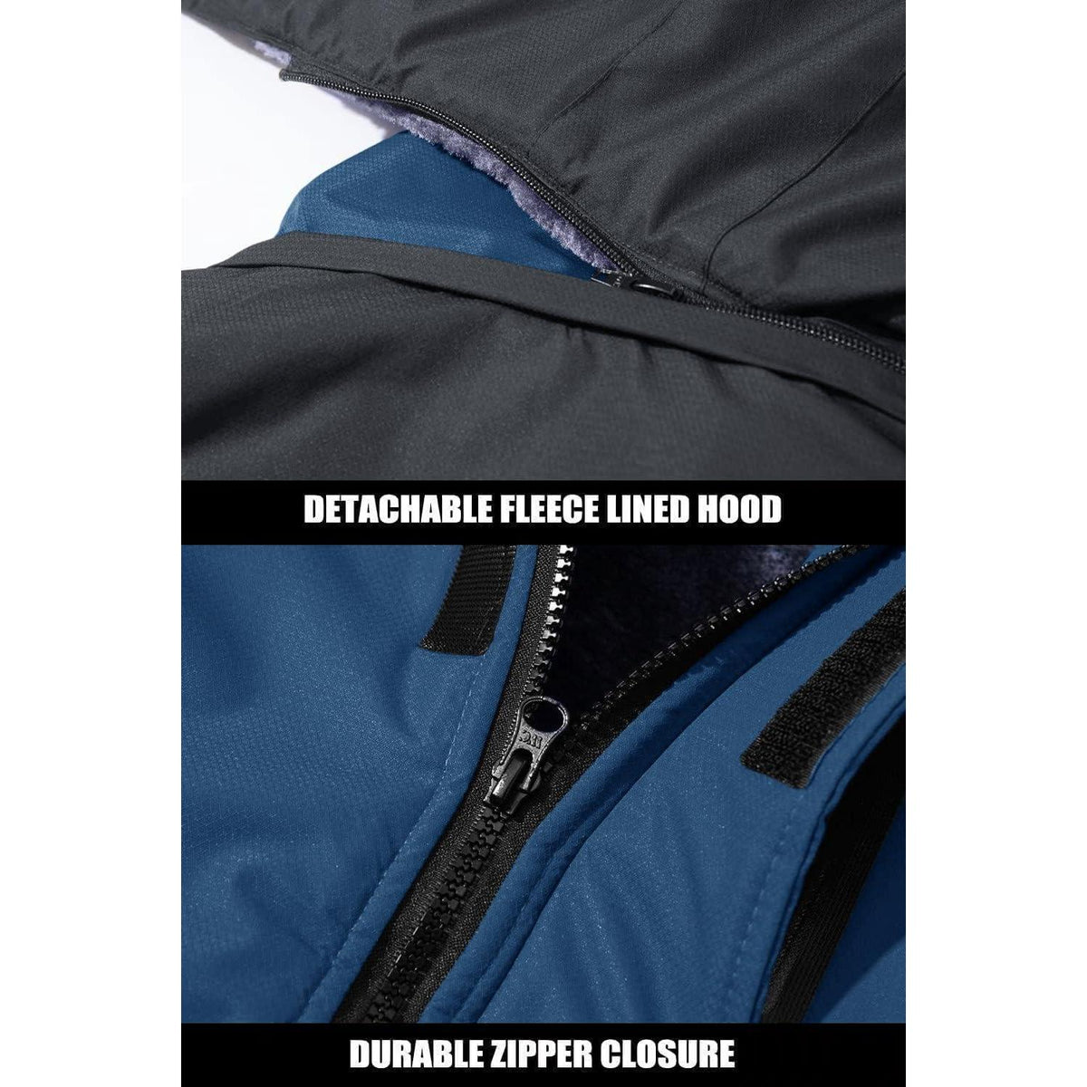 Winterjacke Herren Warm Gefüttert Wasserdicht Skijacke XL