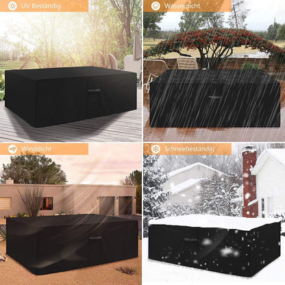 Dokon Gartenmöbel Abdeckung 180x120x74cm Wasserdicht 600D