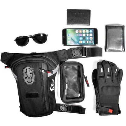 Motorrad Gürteltasche – Beintasche mit Handyfach & großer Kapazität
