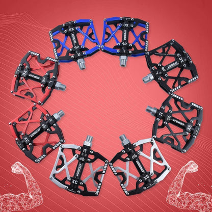 MTB Fahrradpedale CNC Aluminium 3 Lager 9/16" Rot