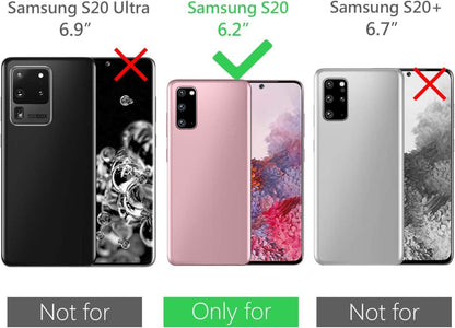 Hülle für Galaxy S20 Silikon Crystal 360 Grad Schutzhülle