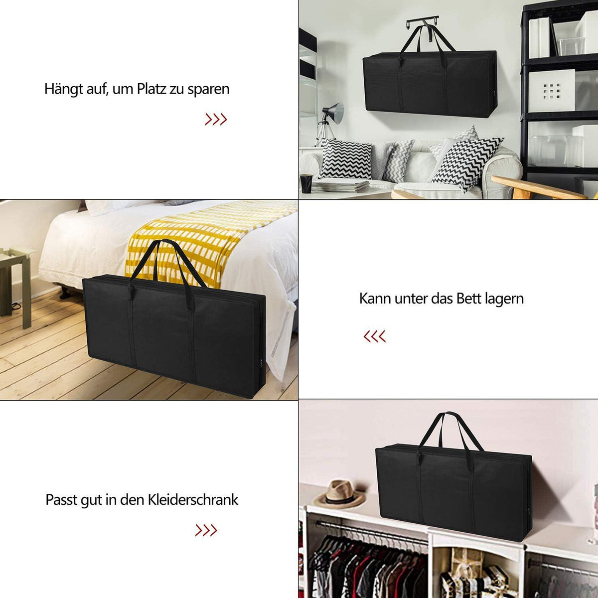 Weihnachtspapier Aufbewahrung Wasserdicht 600D Oxford 3 Fächer 82x13x34cm