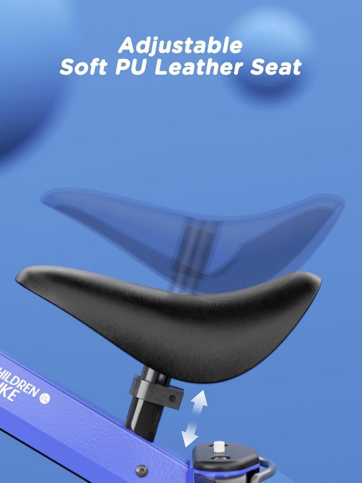 XJD Kinder Dreirad Laufrad 4-in-1 für 10-36 Monate Verstellbarer Sitz Blau