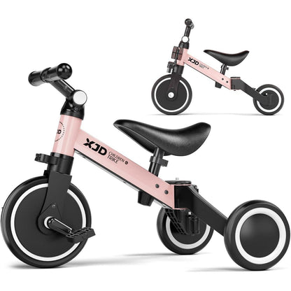XJD Kinderdreirad Laufrad 4-in-1 für 10-36 Monate Mädchen