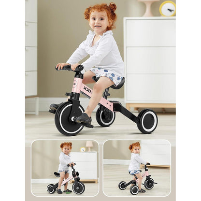 XJD Kinderdreirad Laufrad 4-in-1 für 10-36 Monate Mädchen