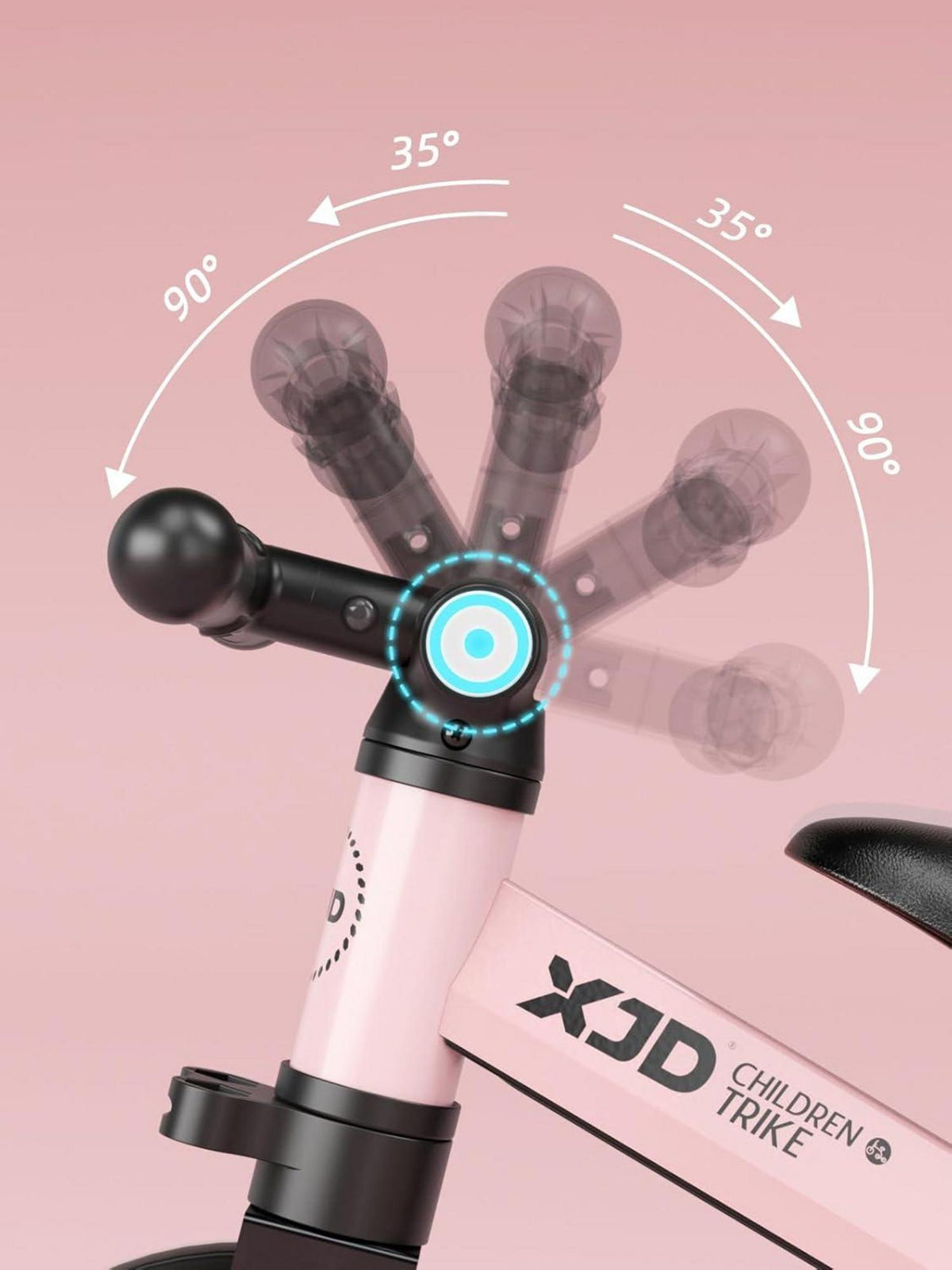 XJD Kinder Dreirad Laufrad Kinderdreirad Verstellbarer Sitz & Pedal
