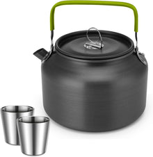 Kaffeekanne Teekessel Edelstahl Outdoor Set 1.8L Handtuch