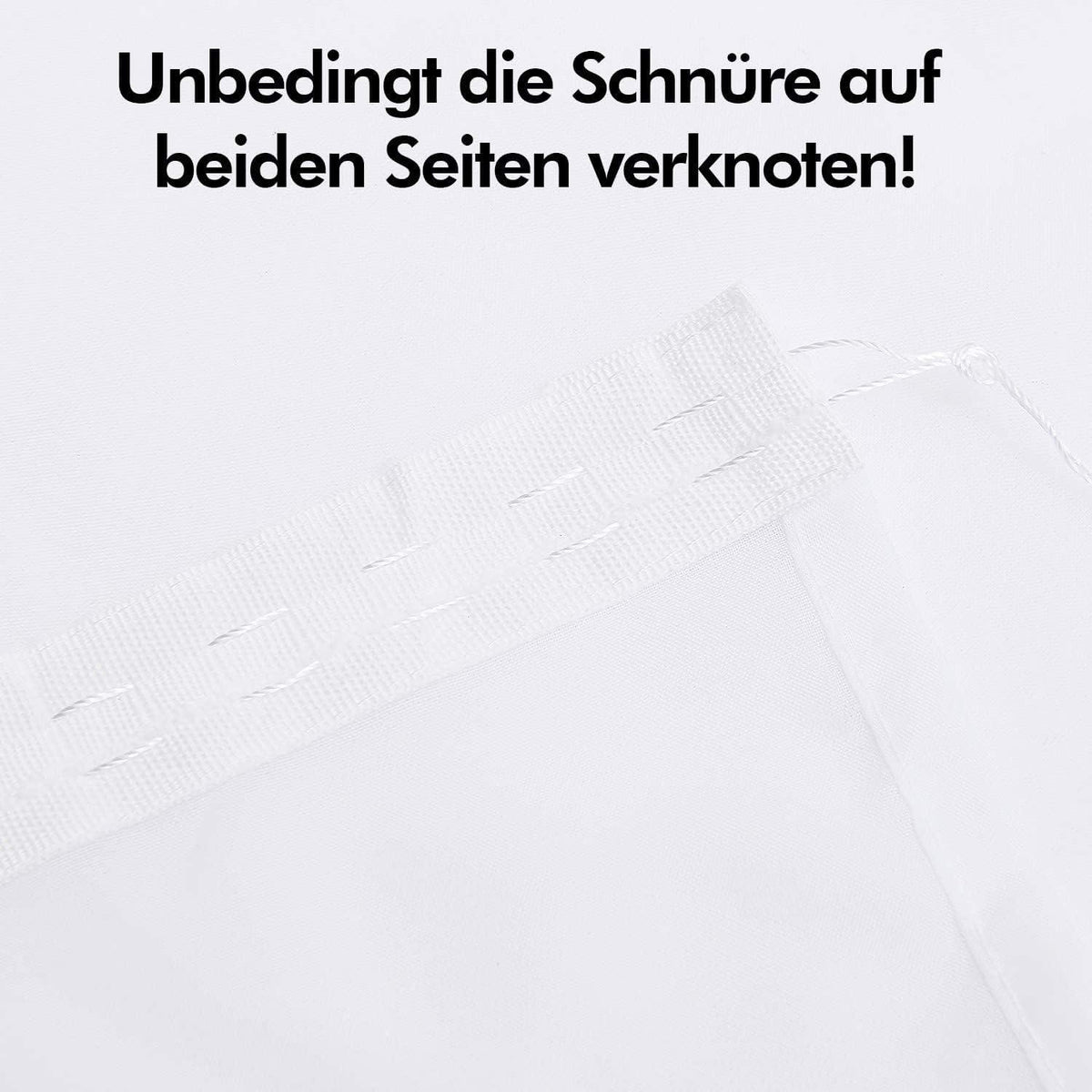 Deconovo Transparente Voile Gardinen 175x140 Weiß 2er Set