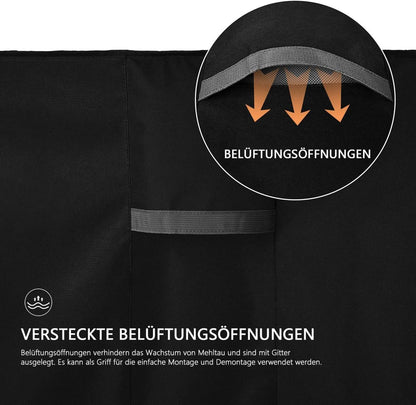 Abdeckung Gartenmöbel 600D Oxford Wasserdicht Rund Ø230x100cm