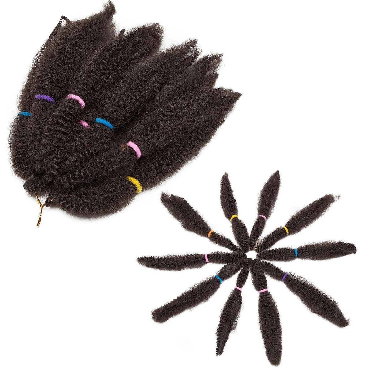 3er Pack Marley Twist Haarverlängerung – Dunkelbraun