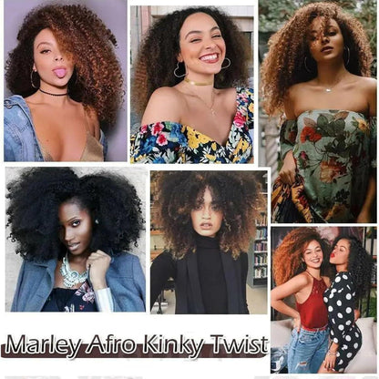 3er Pack Marley Twist Haarverlängerung – Dunkelbraun