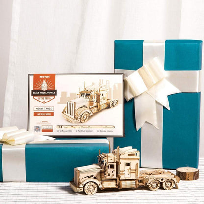 3D Puzzle Holzbausatz - Modellbau Lastwagen
