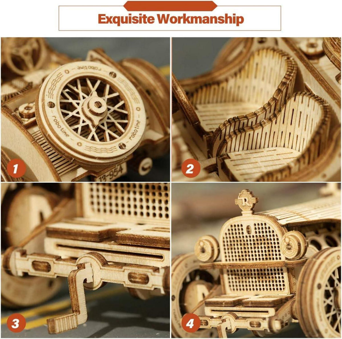 3D Holzpuzzle Modellbau Car Weihnachten Geburtstagsgeschenk