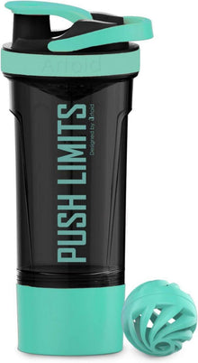 Motivationaler Sportmixer Eiweiß Shaker 720ml Spiralkugel BPA frei