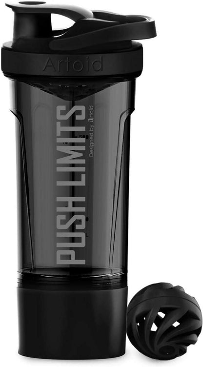 Sportmixer Shaker 720ml mit Sieb Spiralkugel und Aufbewahrungsbox, BPA