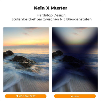 82mm K&F Concept ND CPL Filter Multiresistentes Glas 5