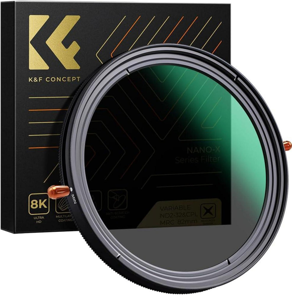 58mm ND CPL Filter 2-in-1 Multifunktionaler Graufilter Clamp Polarizer